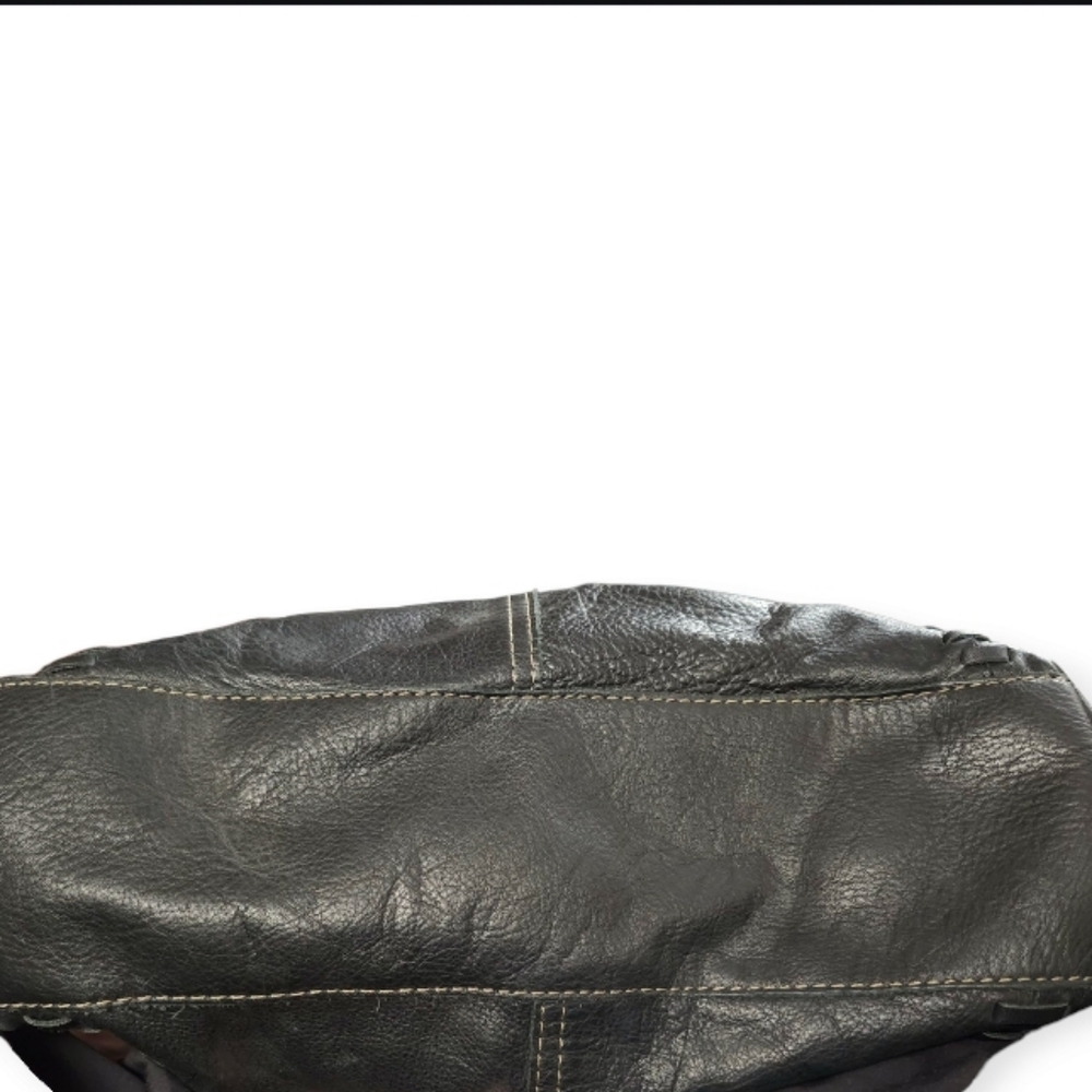 Black Leather Vintage Lucky Brand Hobo Handbag - Picture 6 of 8